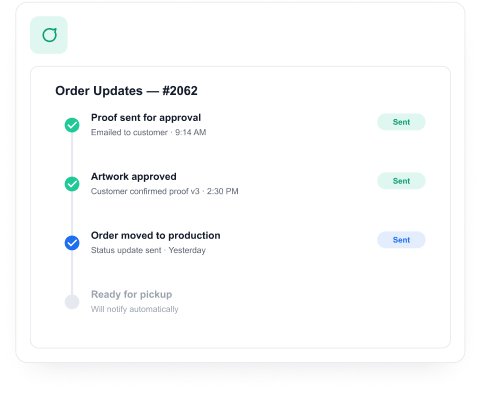 Feature Page Customer Communication