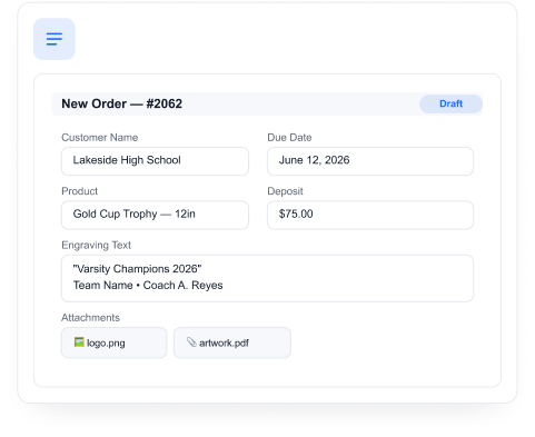 Feature Page Order Management